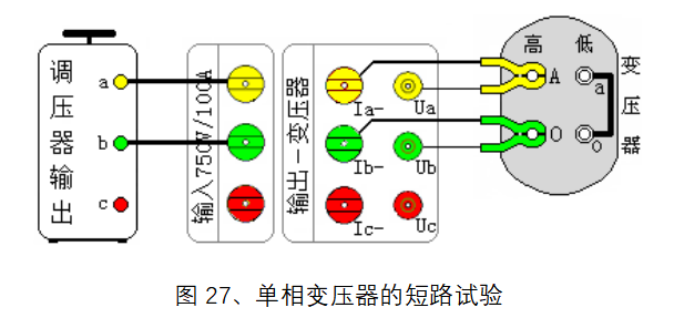 單相變壓器短路試驗接線.png
