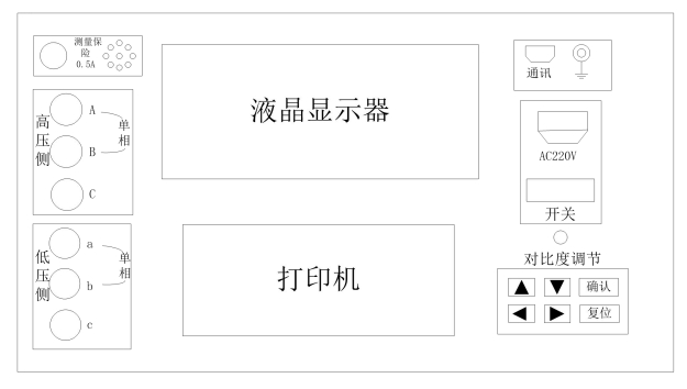 變壓器變比測試儀銘牌介紹.png