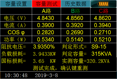 變壓器容量及空負(fù)載測(cè)試儀測(cè)量結(jié)果界面.png