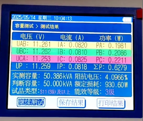 變壓器能效等級測試結果.png